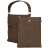 Chocolate Diamanti Tote with Laptop Slip