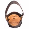 A brown bag with a handle and a strap